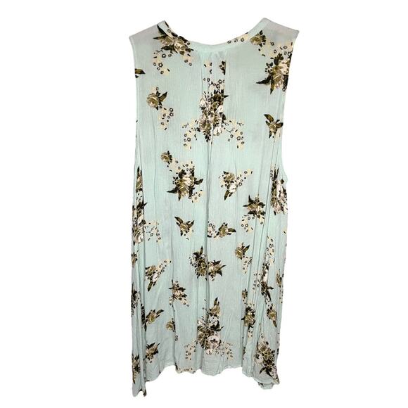 Free People Tree Swing Mint Combo Floral Tunic Size XS - Picture 2 of 3